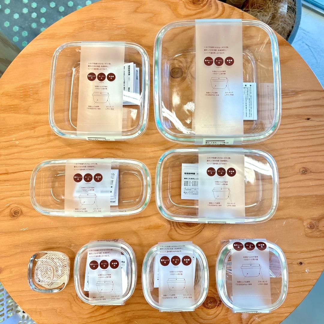 無印良品　TAMA 代官山】蓋をしたままレンジで使える 耐熱ガラス容器｜無印良品 代官山